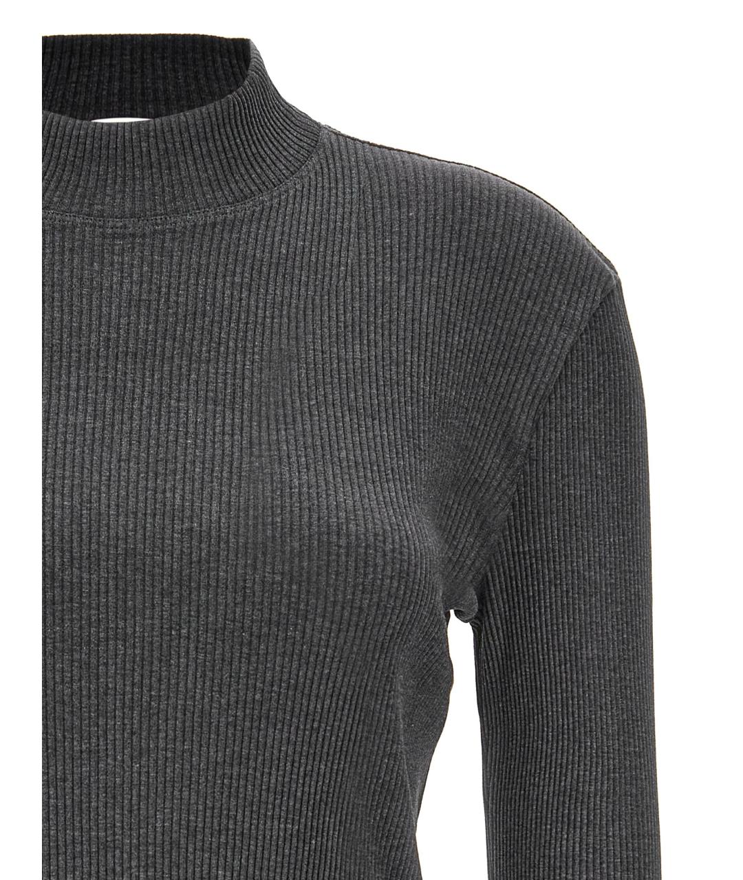 BRUNELLO CUCINELLI Серый хлопковый джемпер / свитер, фото 3