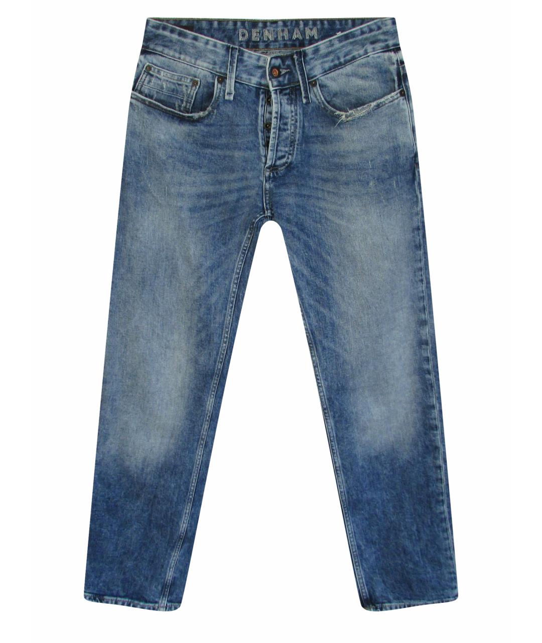 DENHAM Синие хлопковые джинсы скинни, фото 1