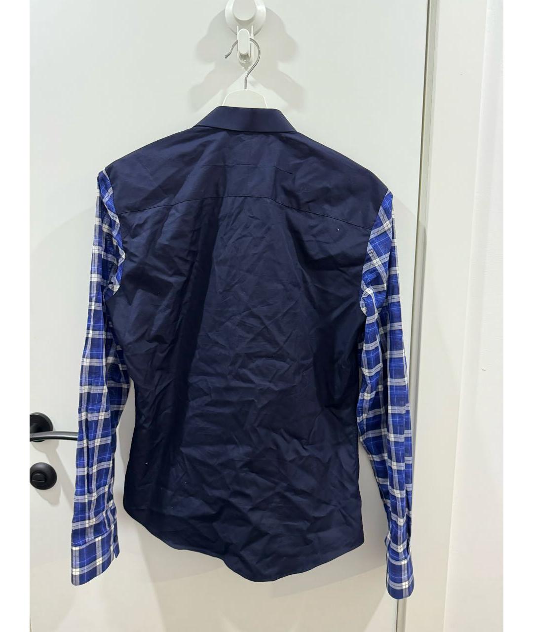 GIVENCHY Темно-синяя хлопковая классическая рубашка, фото 2