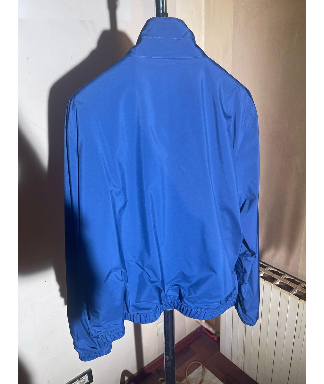 LORO PIANA Синяя полиэстеровая куртка, фото 2