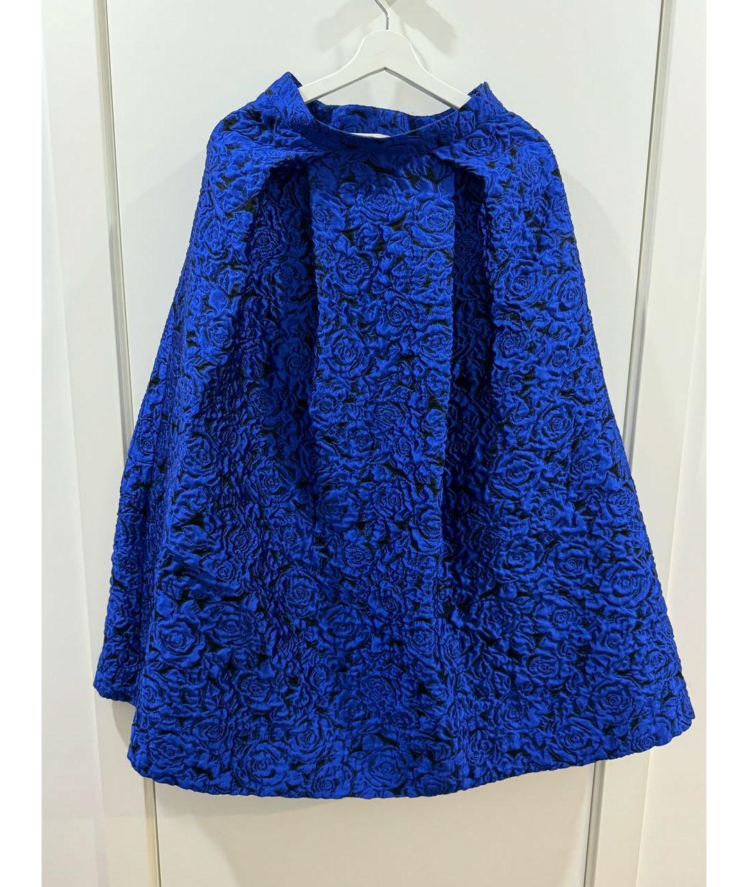 ALEXANDER TEREKHOV Синяя полиэстеровая юбка миди, фото 9