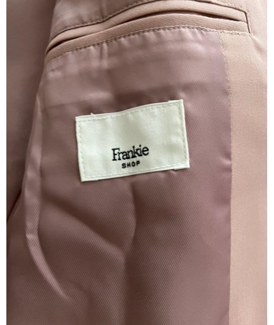 THE FRANKIE SHOP Розовый полиэстеровый жакет/пиджак, фото 3