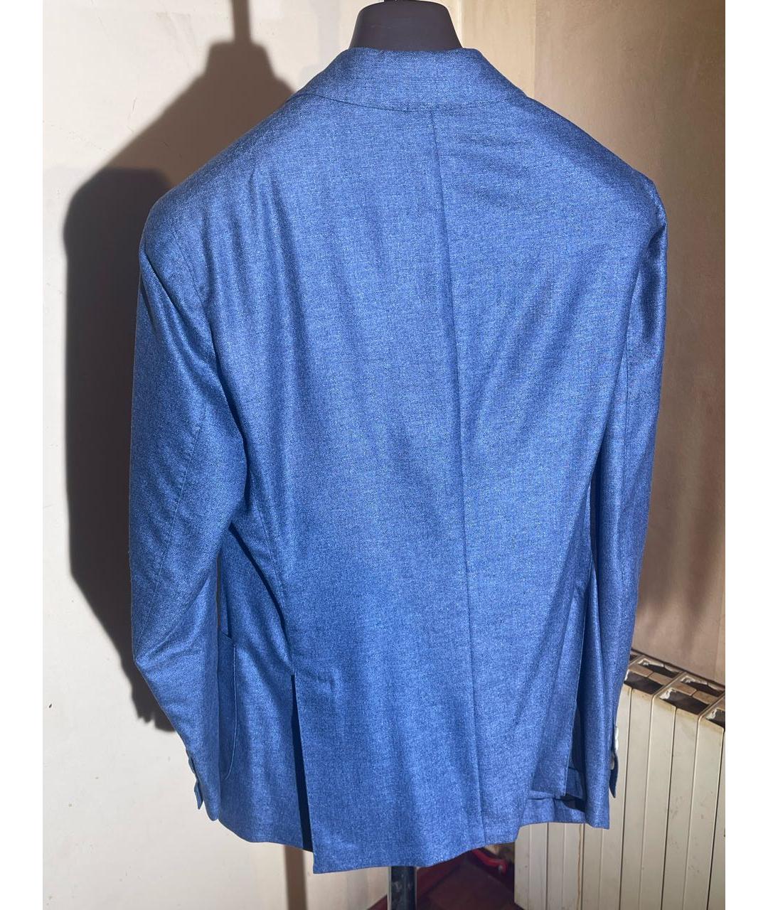 LORO PIANA Темно-синий шелковый пиджак, фото 2