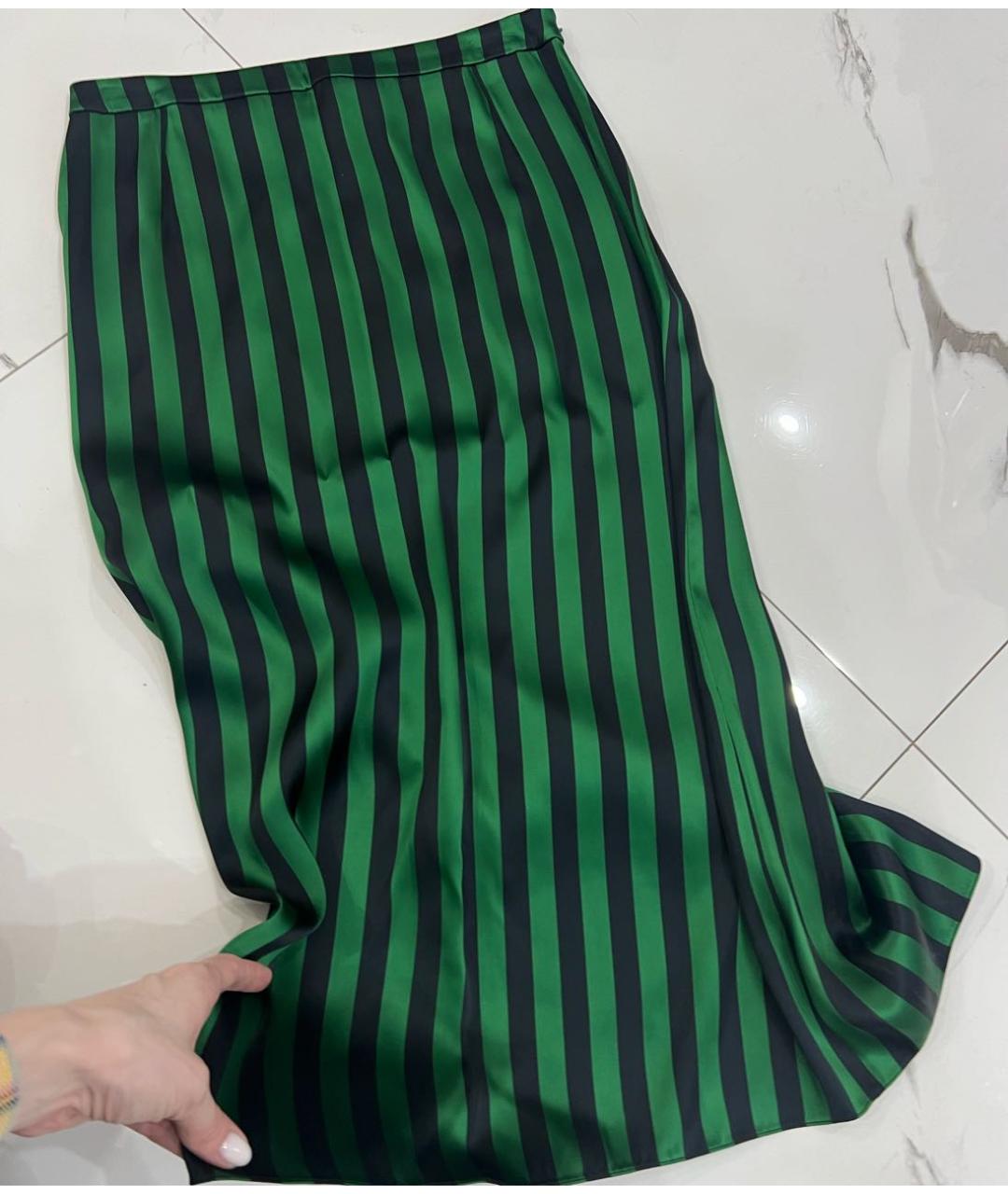 KENZO Зеленая вискозная юбка миди, фото 2