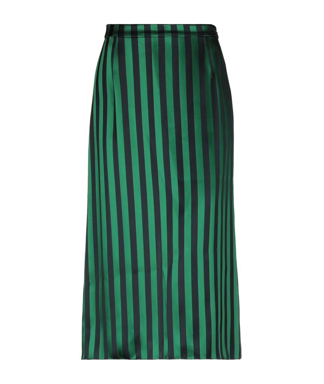 KENZO Зеленая вискозная юбка миди, фото 1