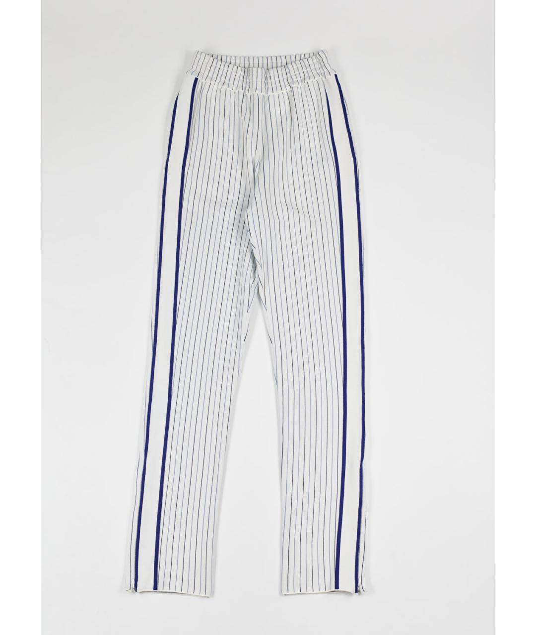 STELLA MCCARTNEY Белые вискозные прямые брюки, фото 5