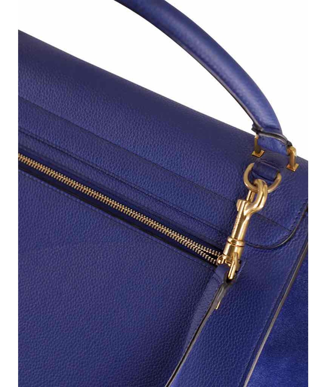 CELINE PRE-OWNED Синяя кожаная сумка тоут, фото 4