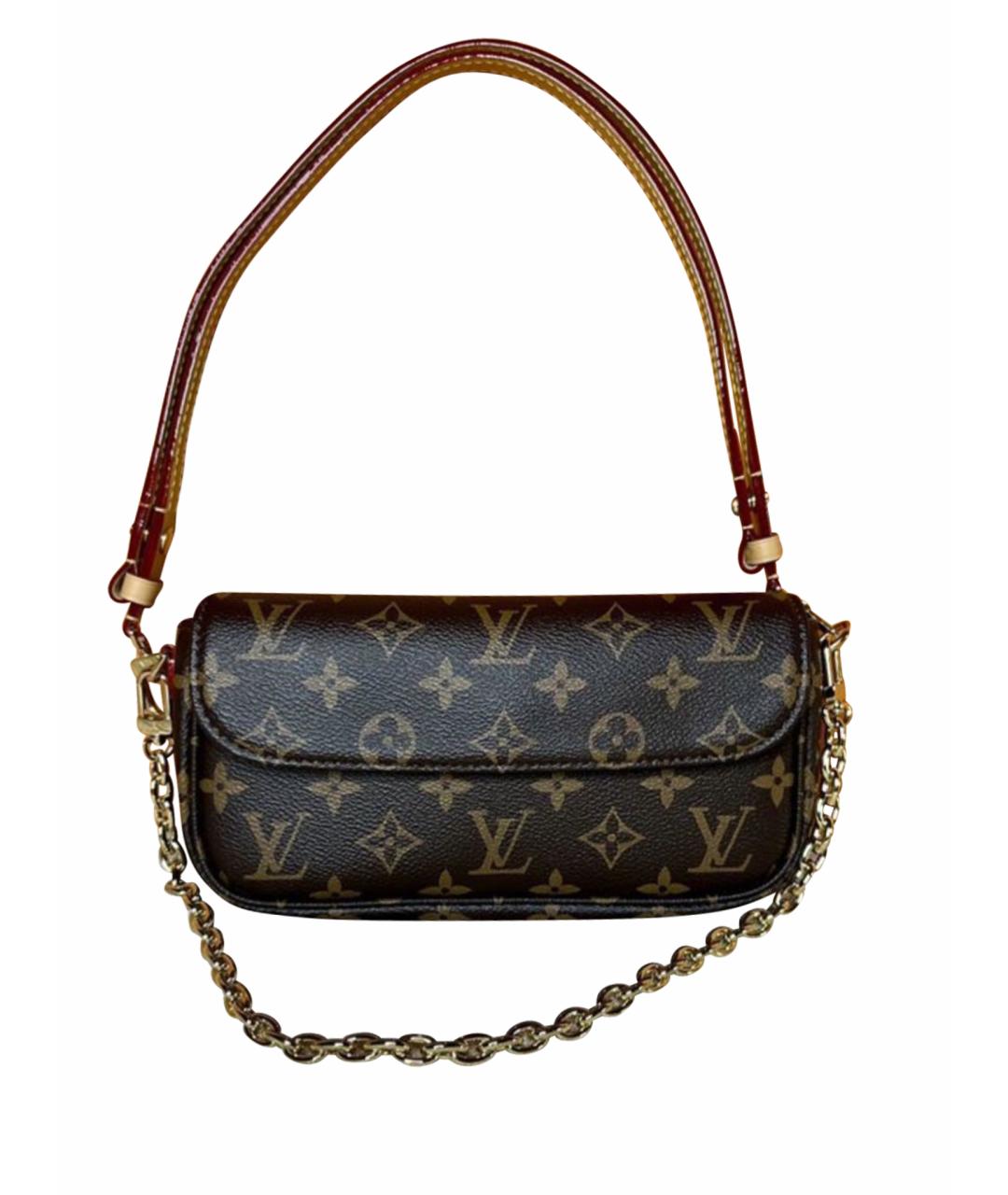 LOUIS VUITTON PRE-OWNED Коричневая сумка с короткими ручками, фото 1