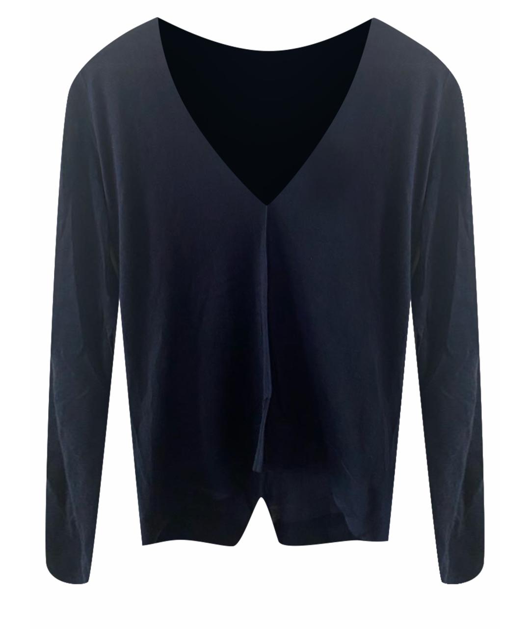 MALO Темно-синий кашемировый джемпер / свитер, фото 1