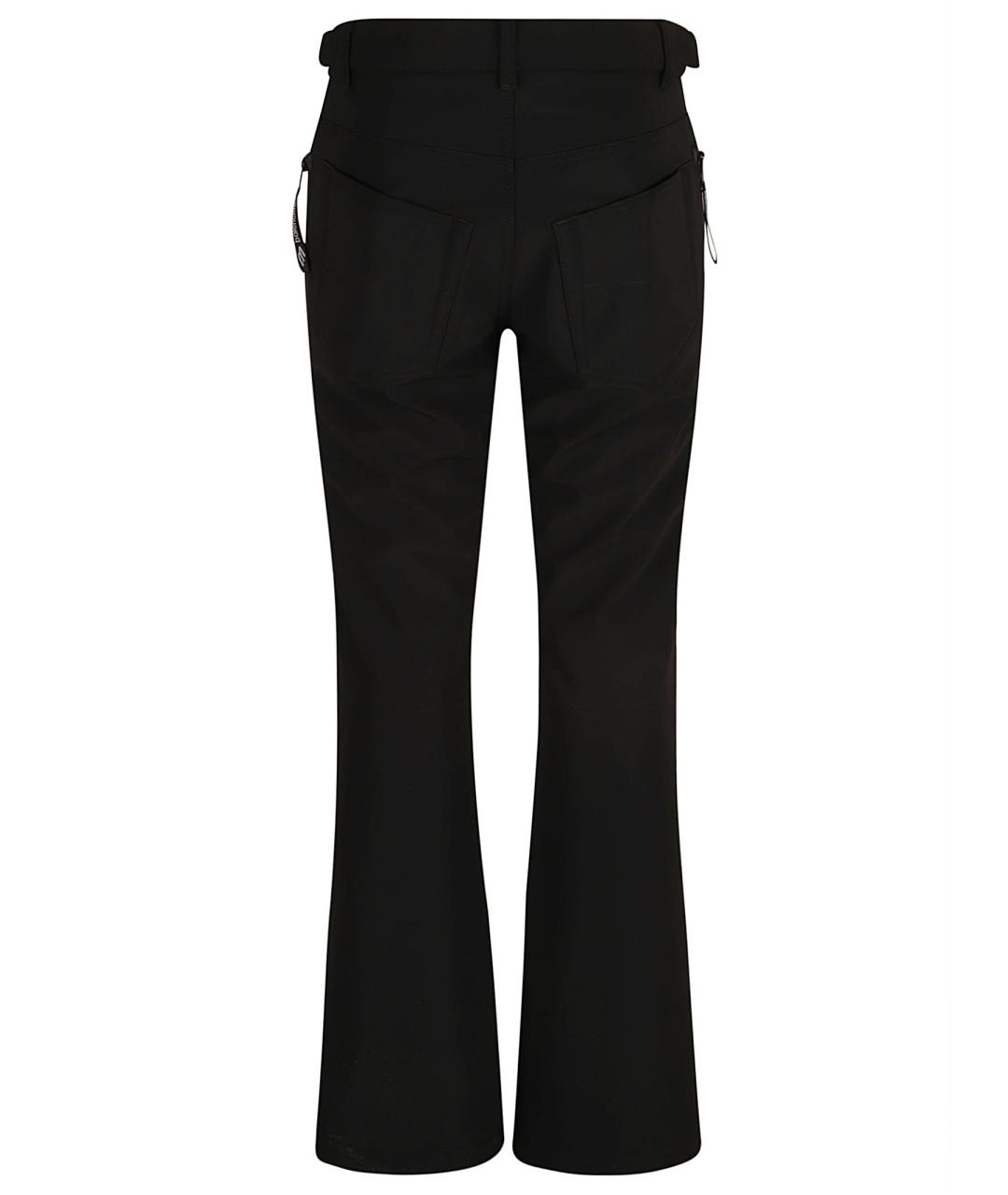 BALENCIAGA Черные полиамидовые прямые брюки, фото 2