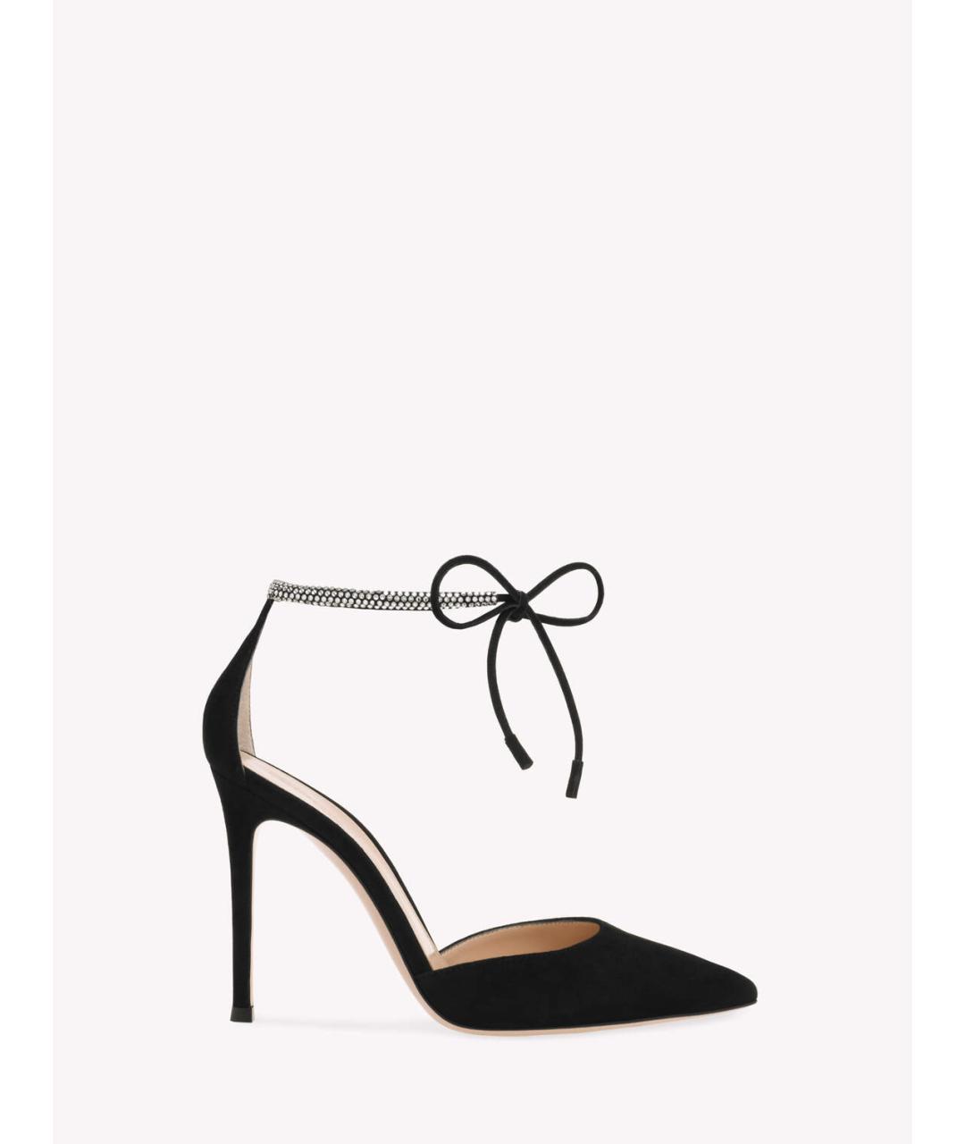 GIANVITO ROSSI Черные замшевые туфли, фото 5