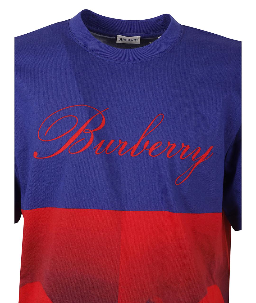 BURBERRY Мульти хлопковая футболка, фото 3