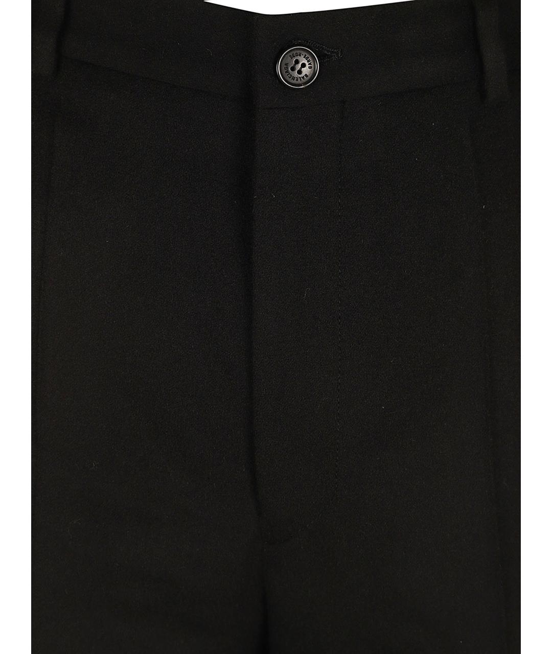 BALENCIAGA Черные шерстяные повседневные брюки, фото 3