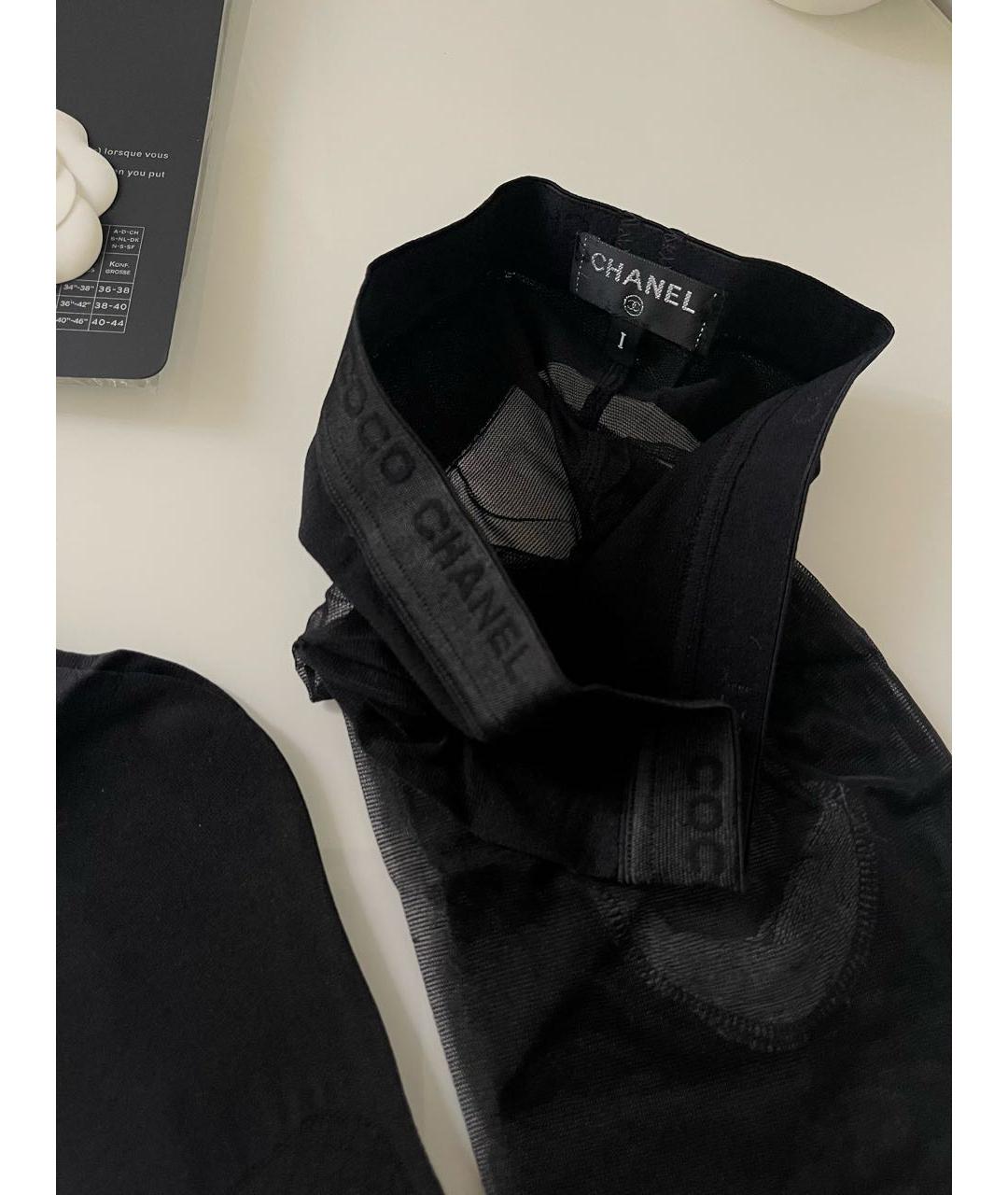 CHANEL PRE-OWNED Черные носки, чулки и колготы, фото 6