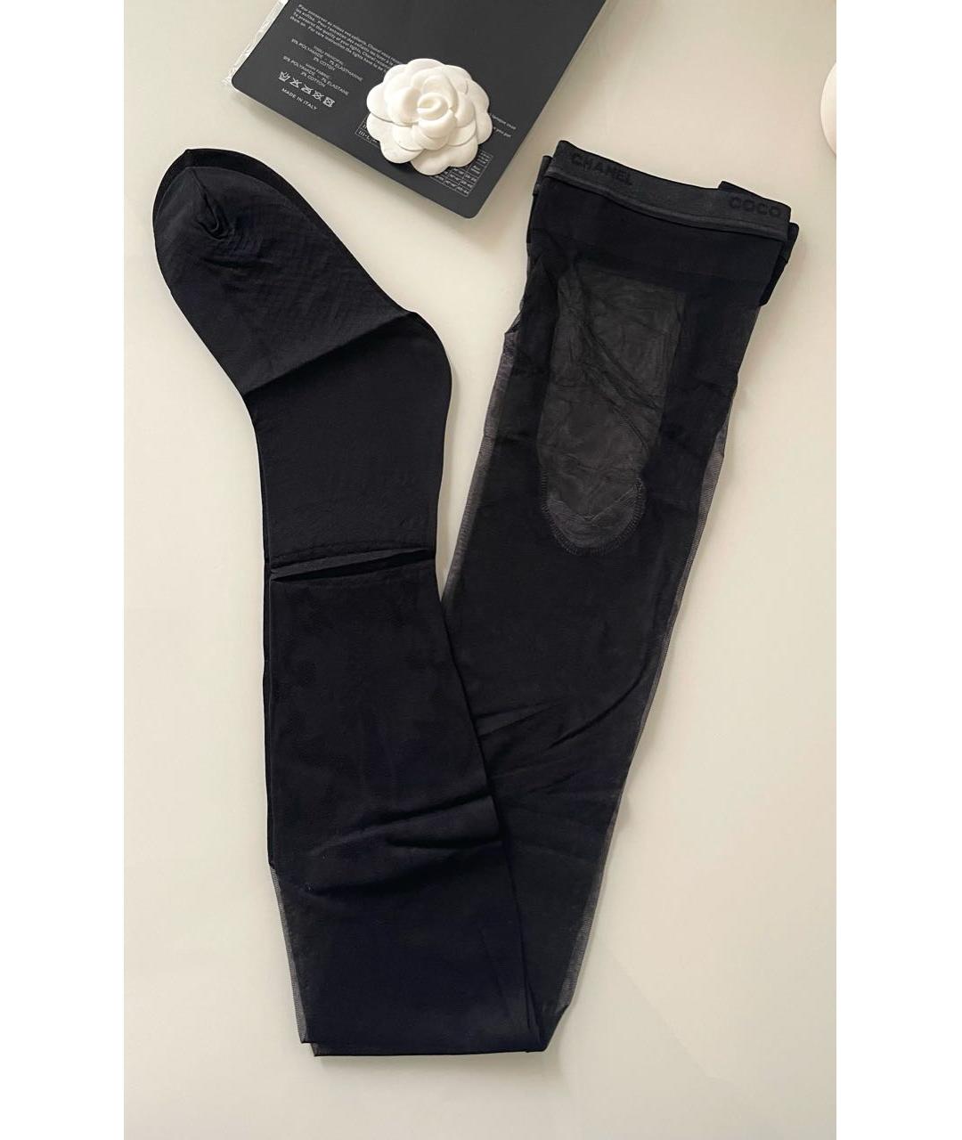 CHANEL PRE-OWNED Черные носки, чулки и колготы, фото 9