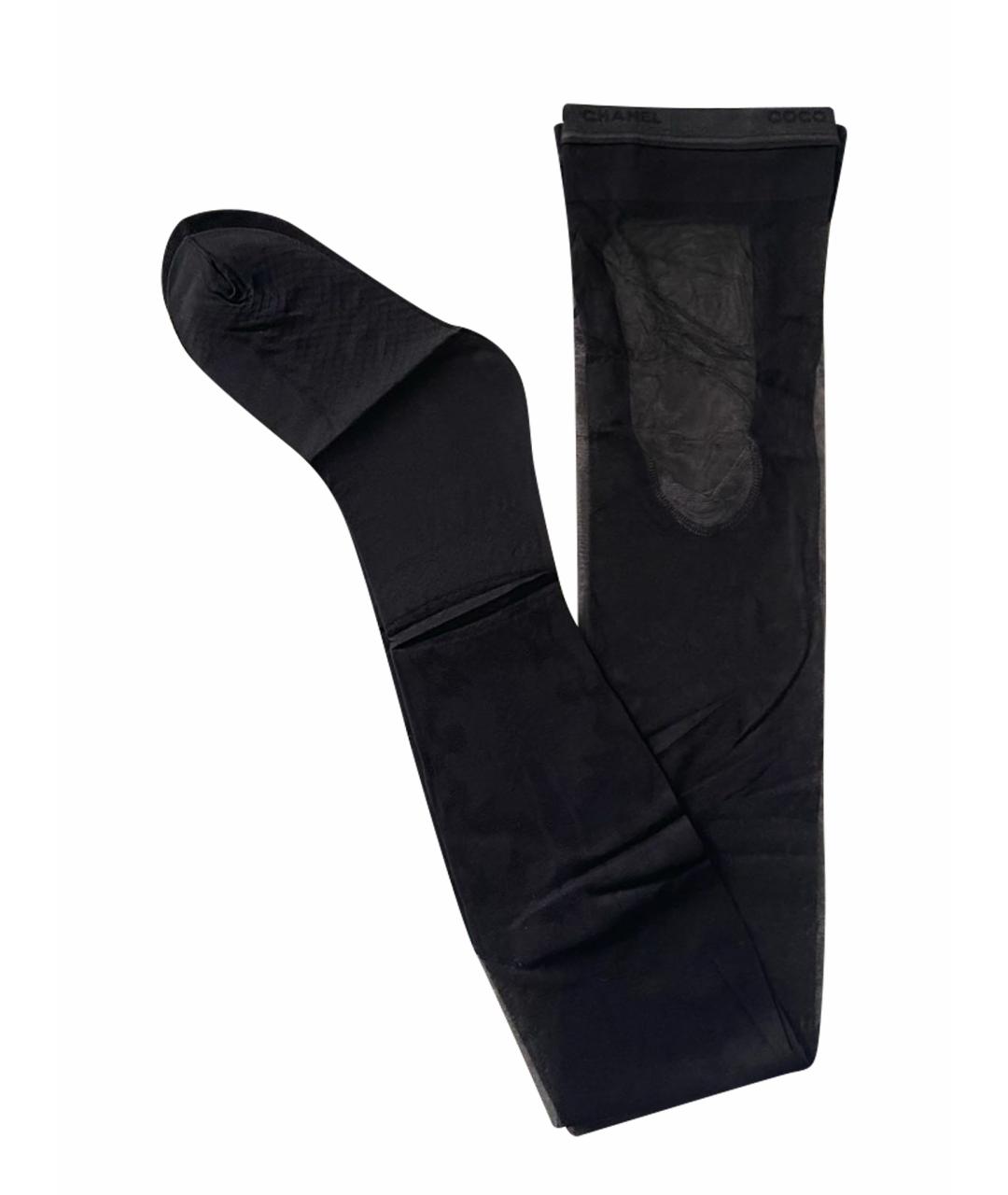CHANEL PRE-OWNED Черные носки, чулки и колготы, фото 1