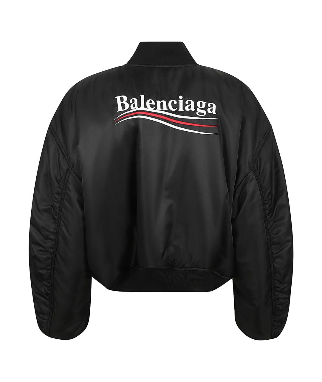 BALENCIAGA Черная полиамидовая куртка, фото 2