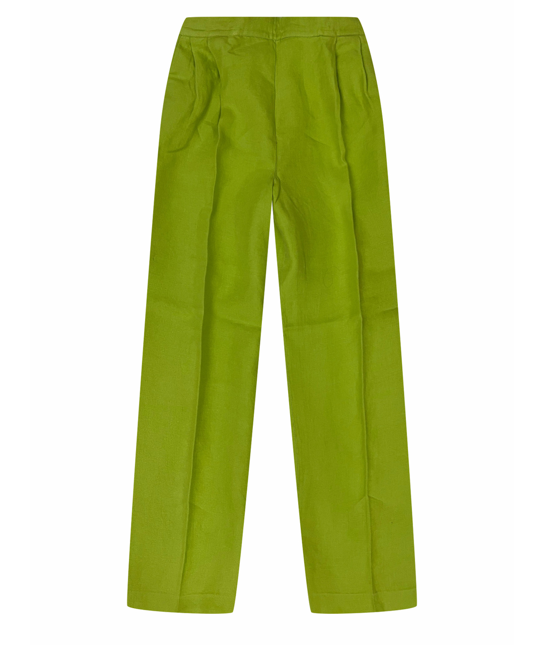 GIANFRANCO FERRE VINTAGE Салатовые льняные брюки широкие, фото 1