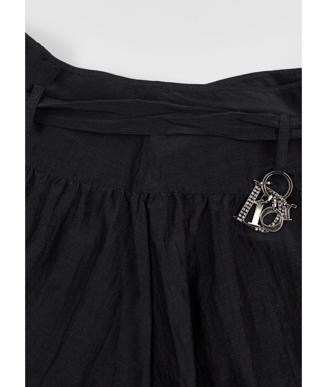 CHRISTIAN DIOR PRE-OWNED Черная хлопковая юбка мини, фото 5