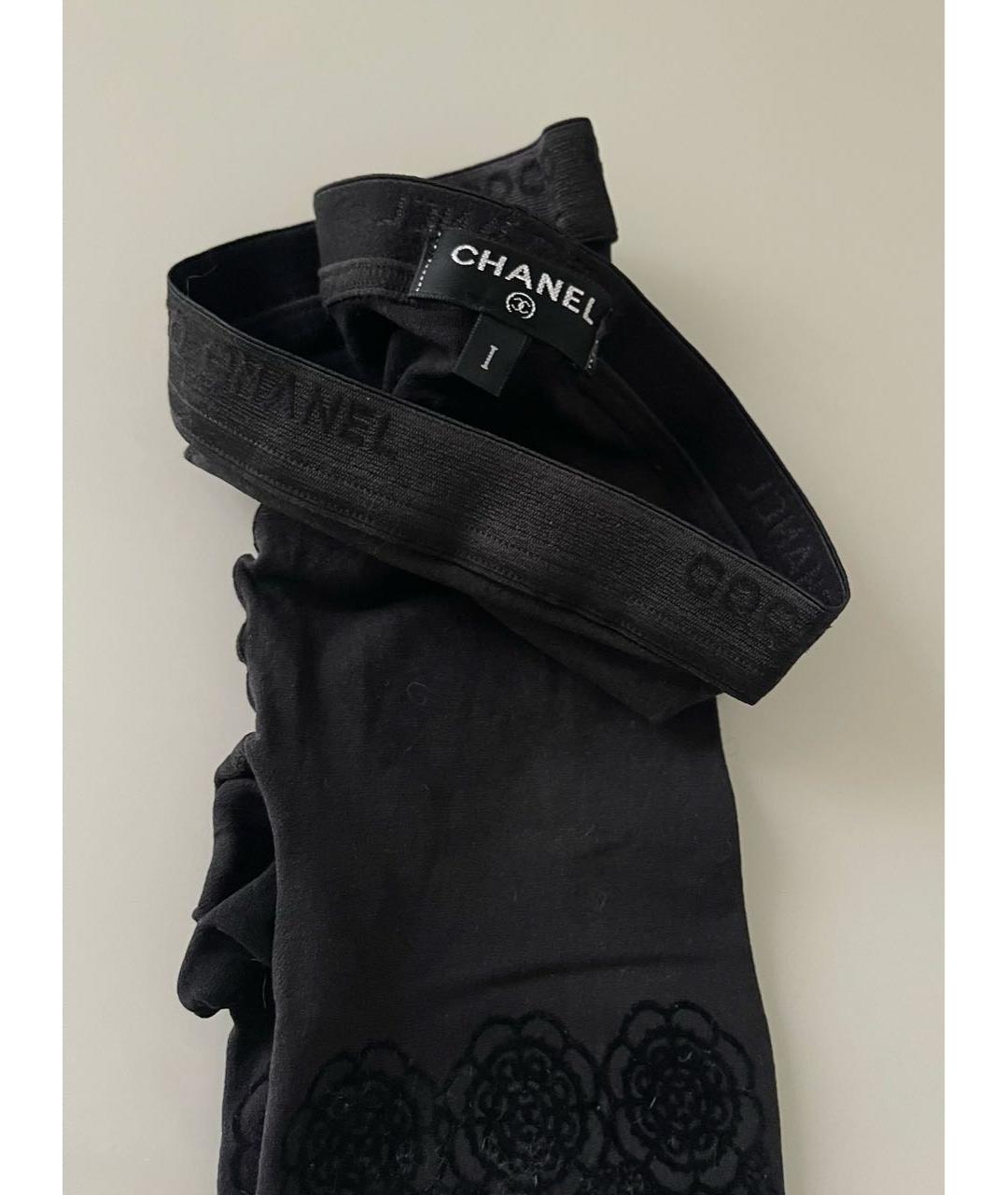 CHANEL PRE-OWNED Антрацитовые носки, чулки и колготы, фото 4