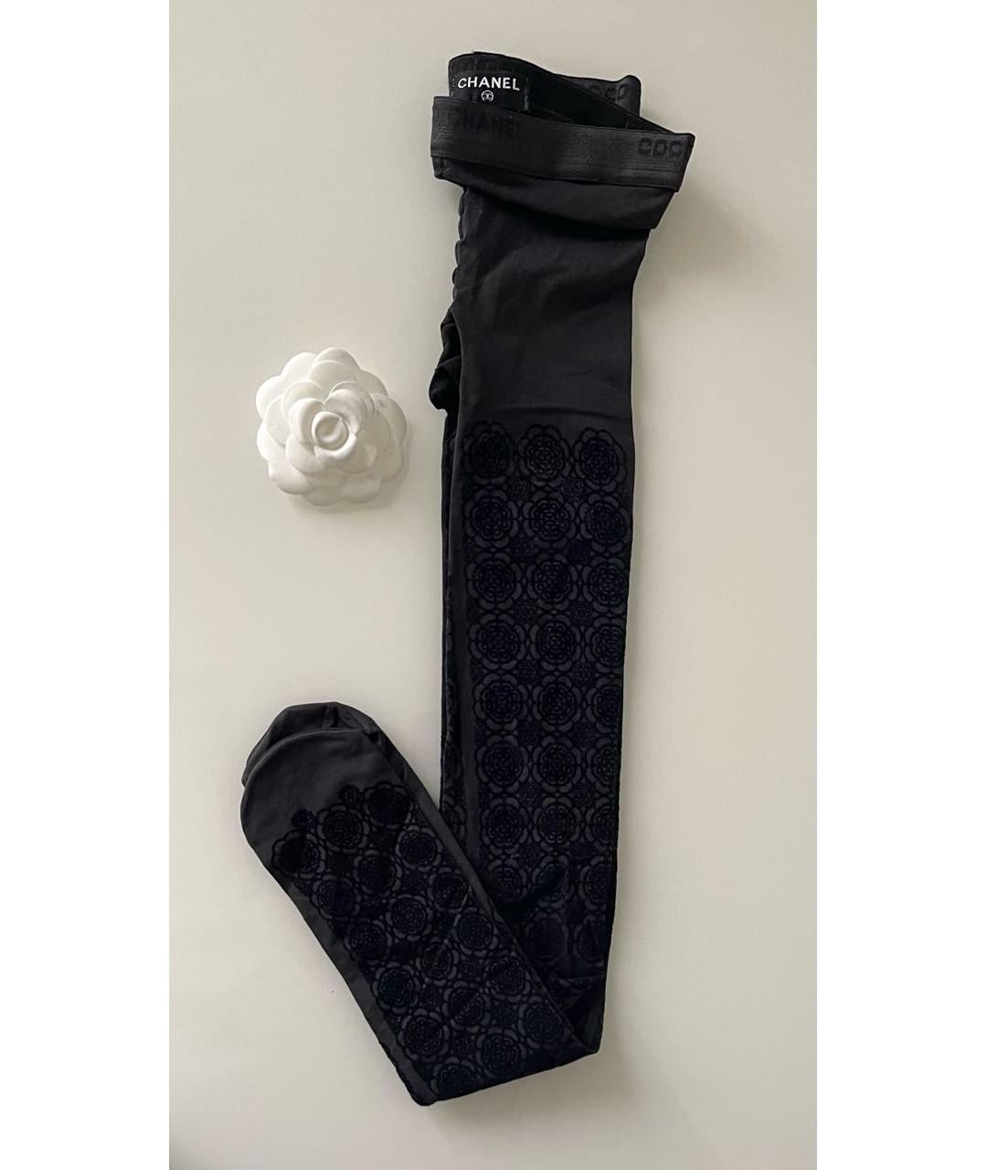 CHANEL PRE-OWNED Антрацитовые носки, чулки и колготы, фото 8