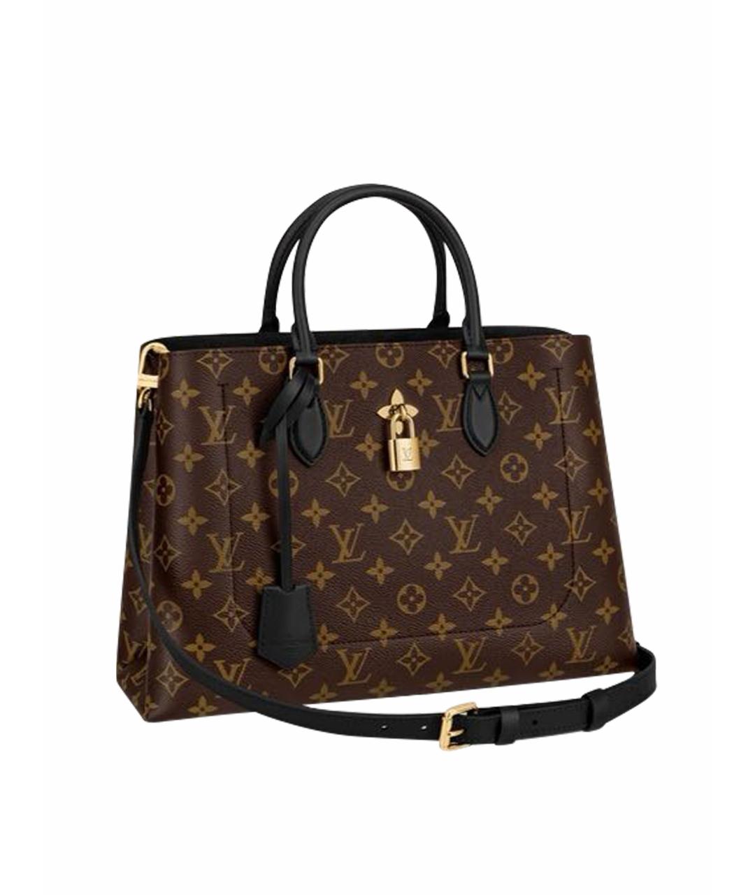 LOUIS VUITTON PRE-OWNED Коричневая кожаная сумка тоут, фото 1