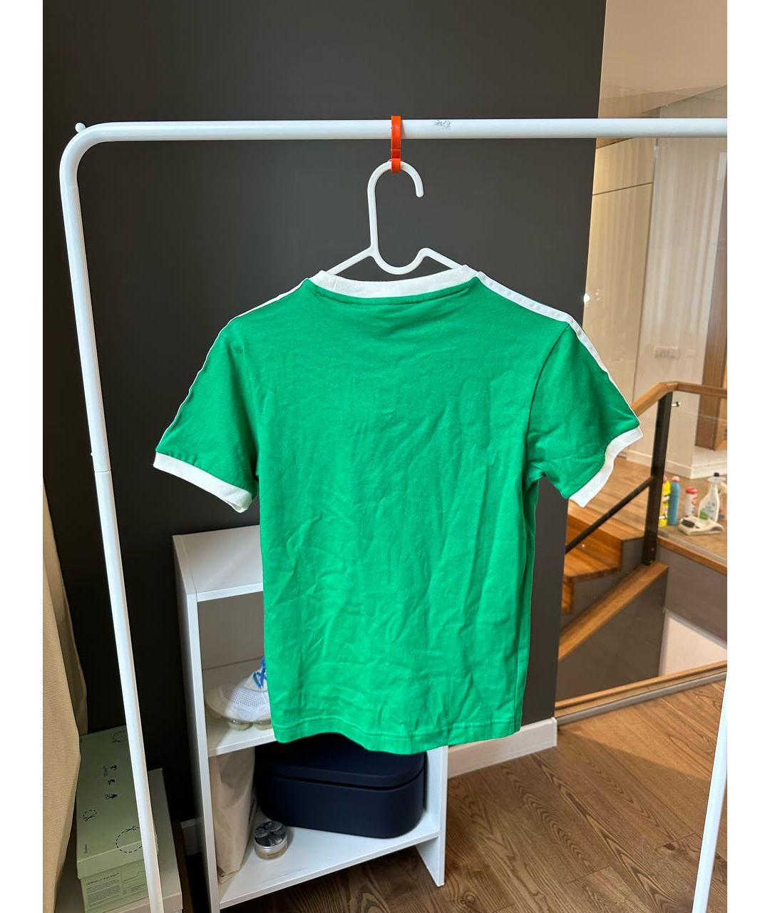 SPORTY AND RICH Зеленая хлопковая футболка, фото 3