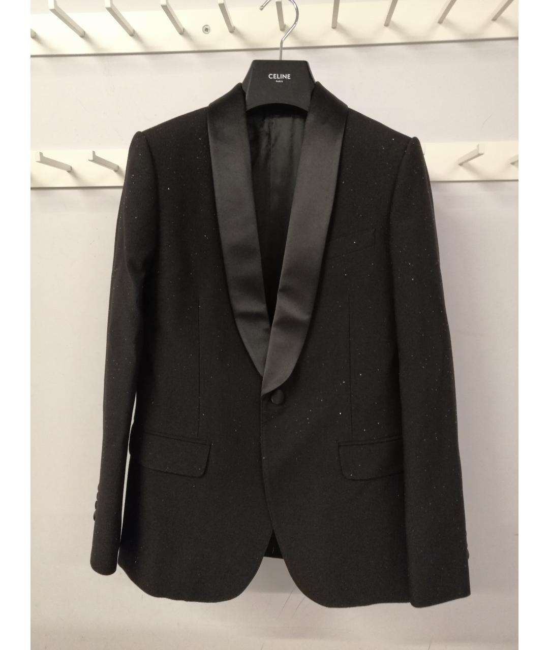 CELINE PRE-OWNED Черный шерстяной жакет/пиджак, фото 4