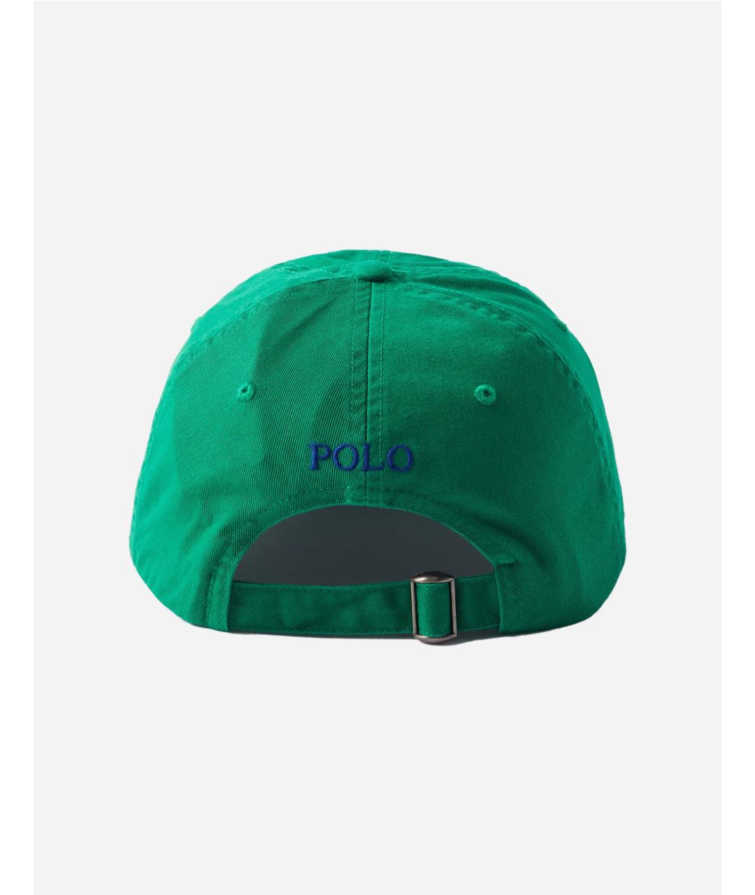 POLO RALPH LAUREN Зеленая хлопковая кепка, фото 2