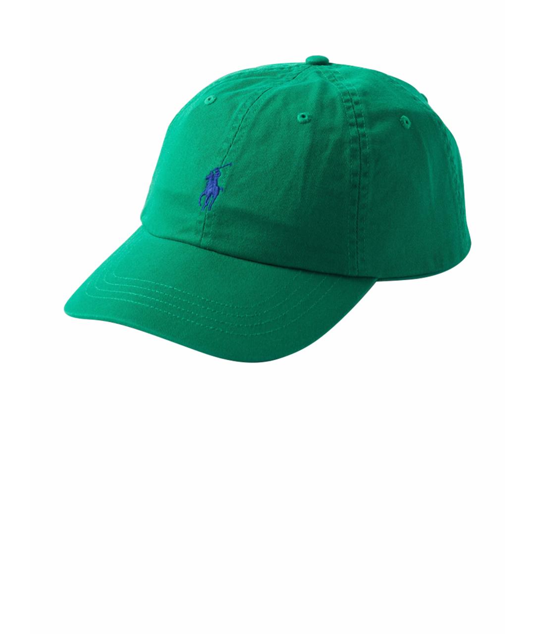 POLO RALPH LAUREN Зеленая хлопковая кепка, фото 1