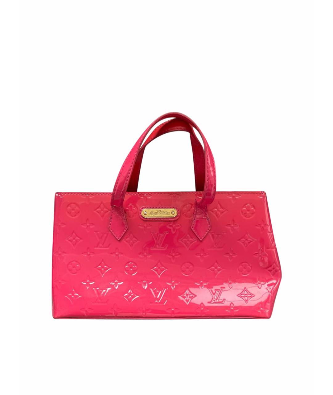 LOUIS VUITTON PRE-OWNED Розовая сумка с короткими ручками из лакированной кожи, фото 1