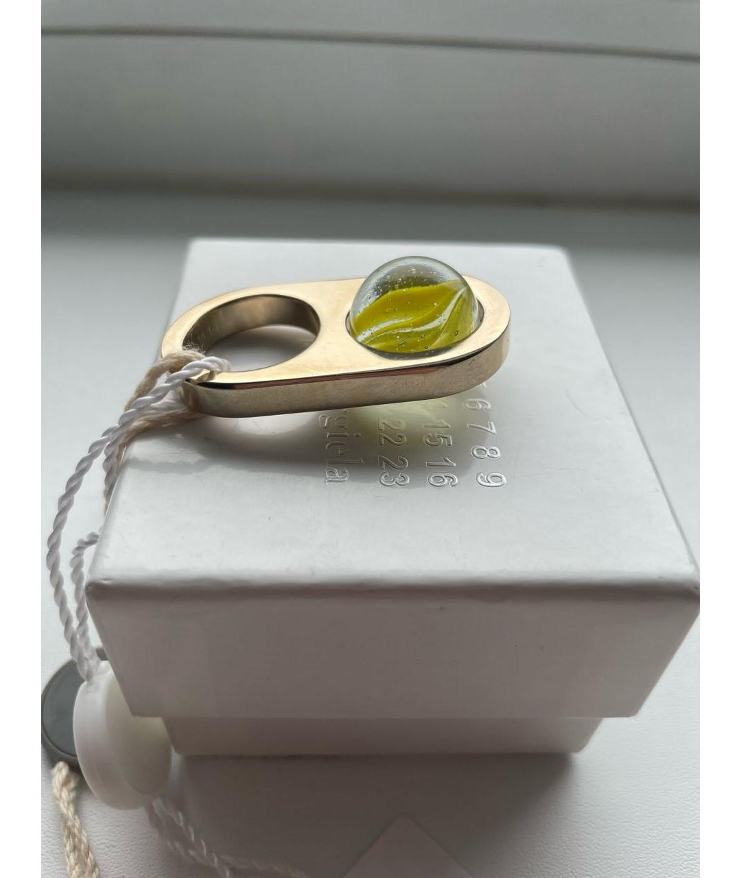 MAISON MARGIELA Золотое латунное кольцо, фото 6
