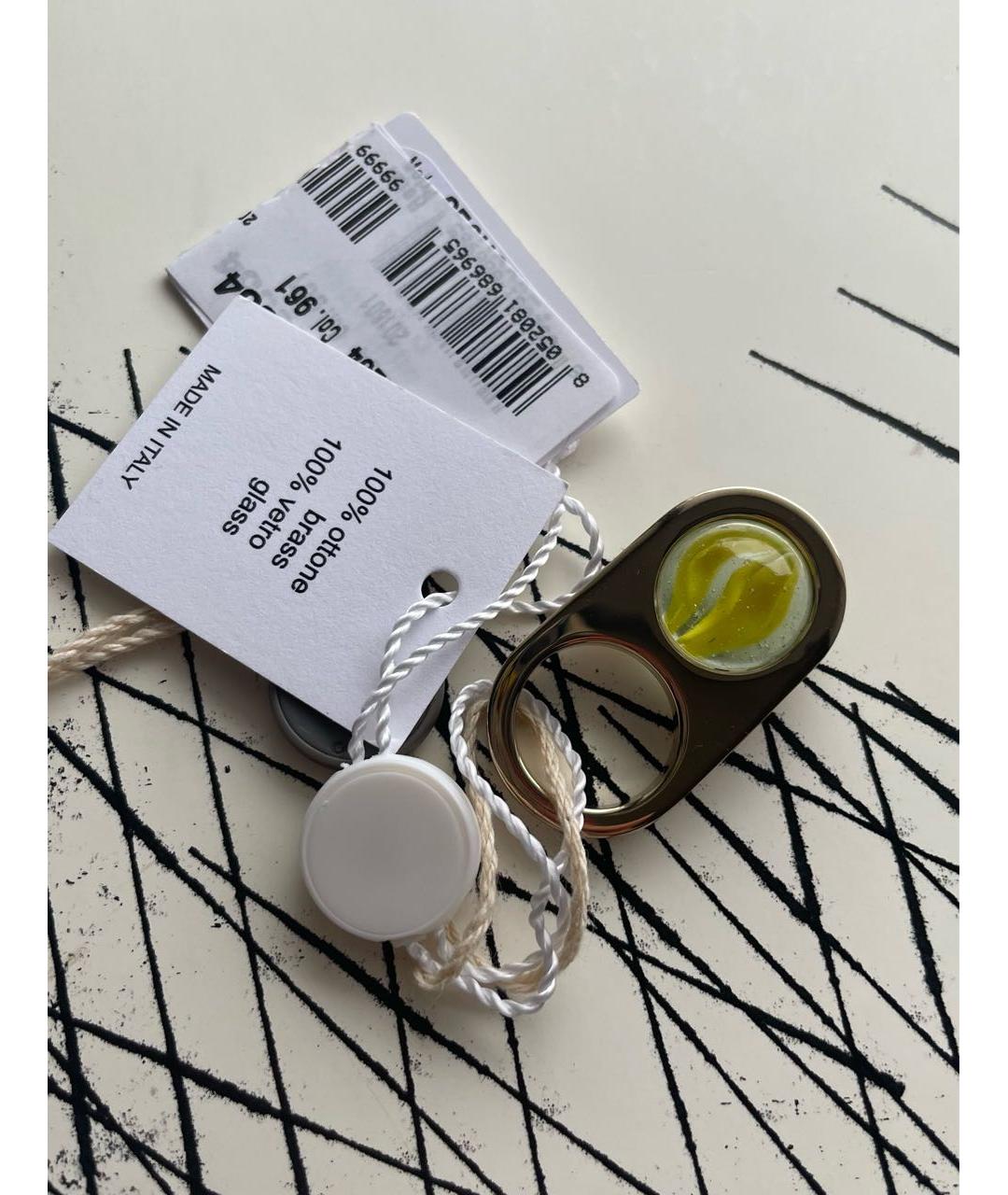 MAISON MARGIELA Золотое латунное кольцо, фото 3