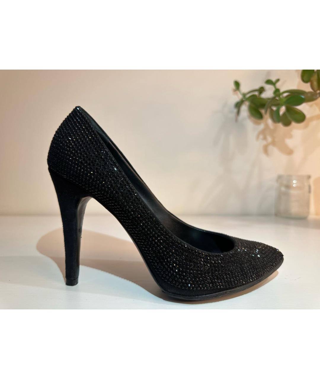 GIUSEPPE ZANOTTI DESIGN Черные замшевые туфли, фото 2