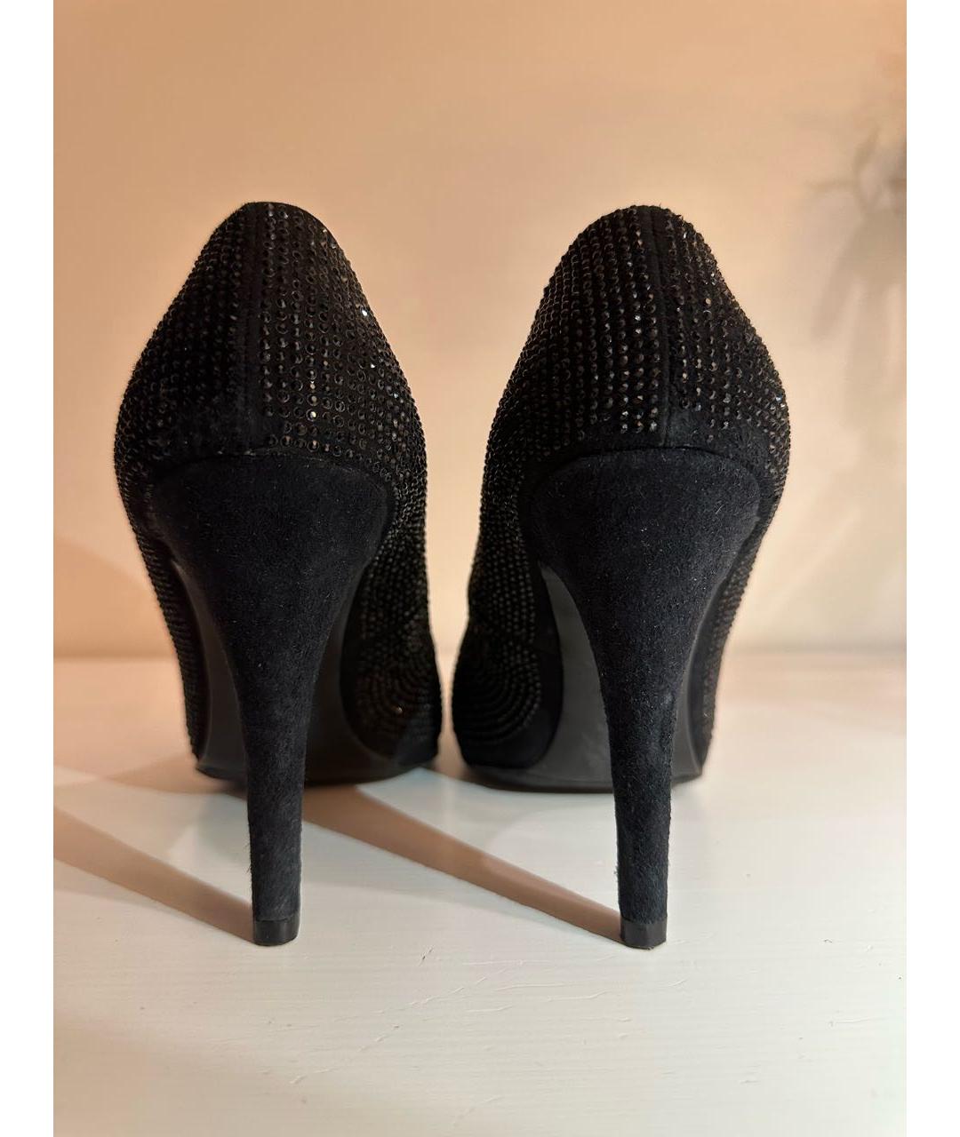 GIUSEPPE ZANOTTI DESIGN Черные замшевые туфли, фото 6