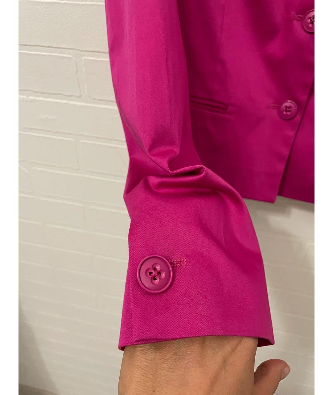 ICEBERG Розовый хлопковый жакет/пиджак, фото 6