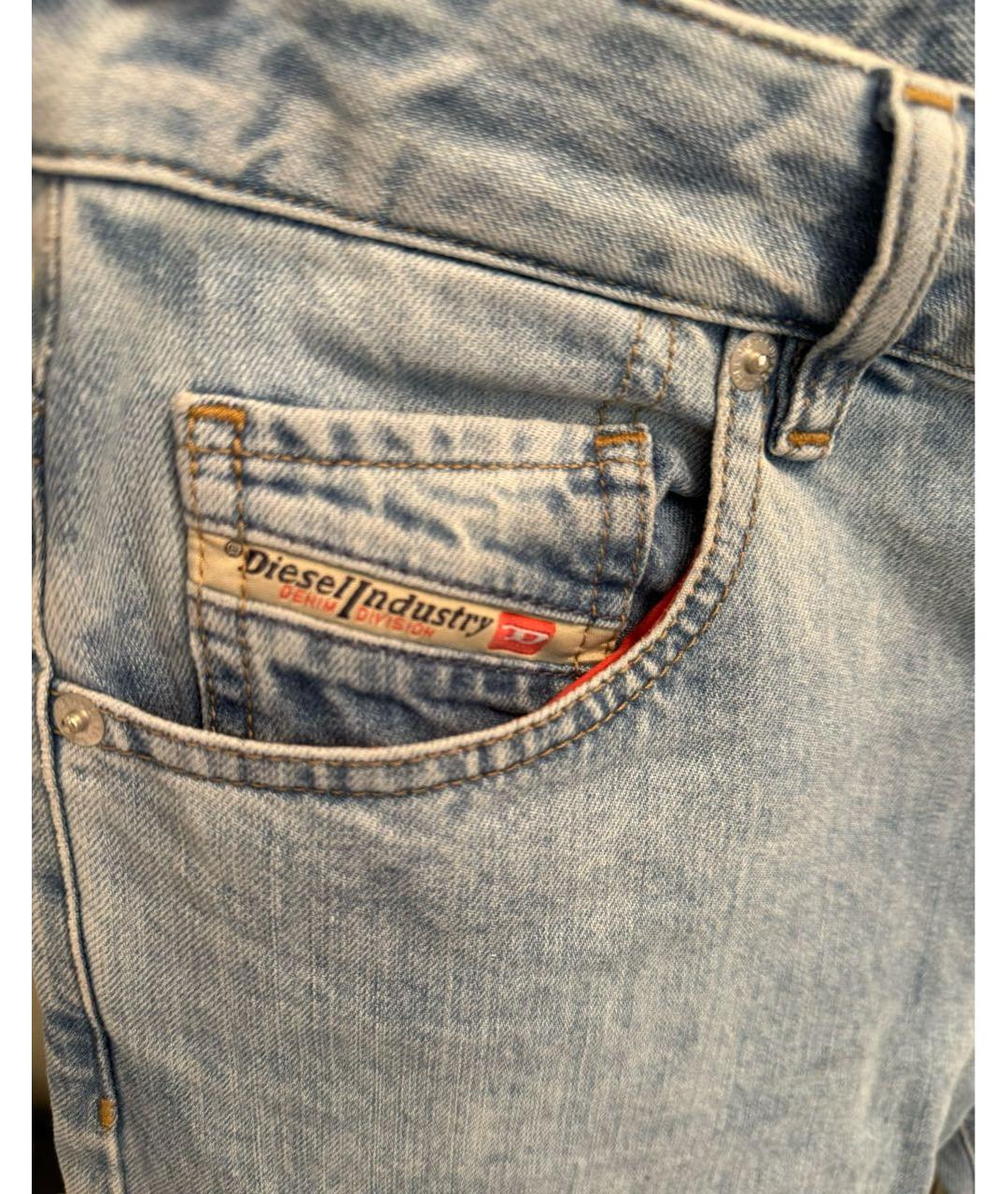 DIESEL Голубые джинсы слим, фото 4
