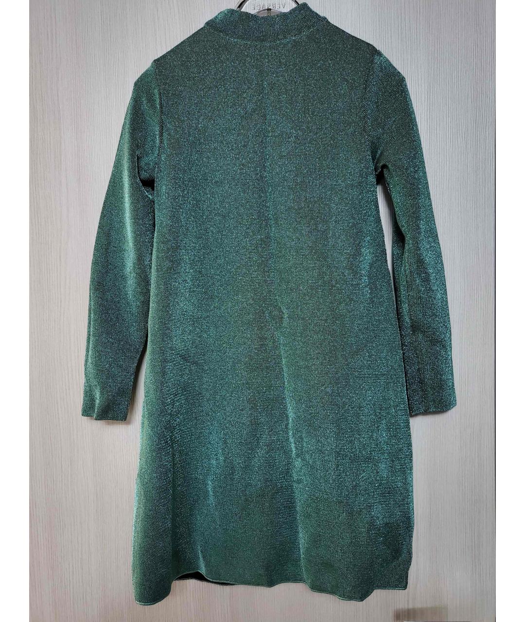 M MISSONI Зеленые шерстяное повседневное платье, фото 2