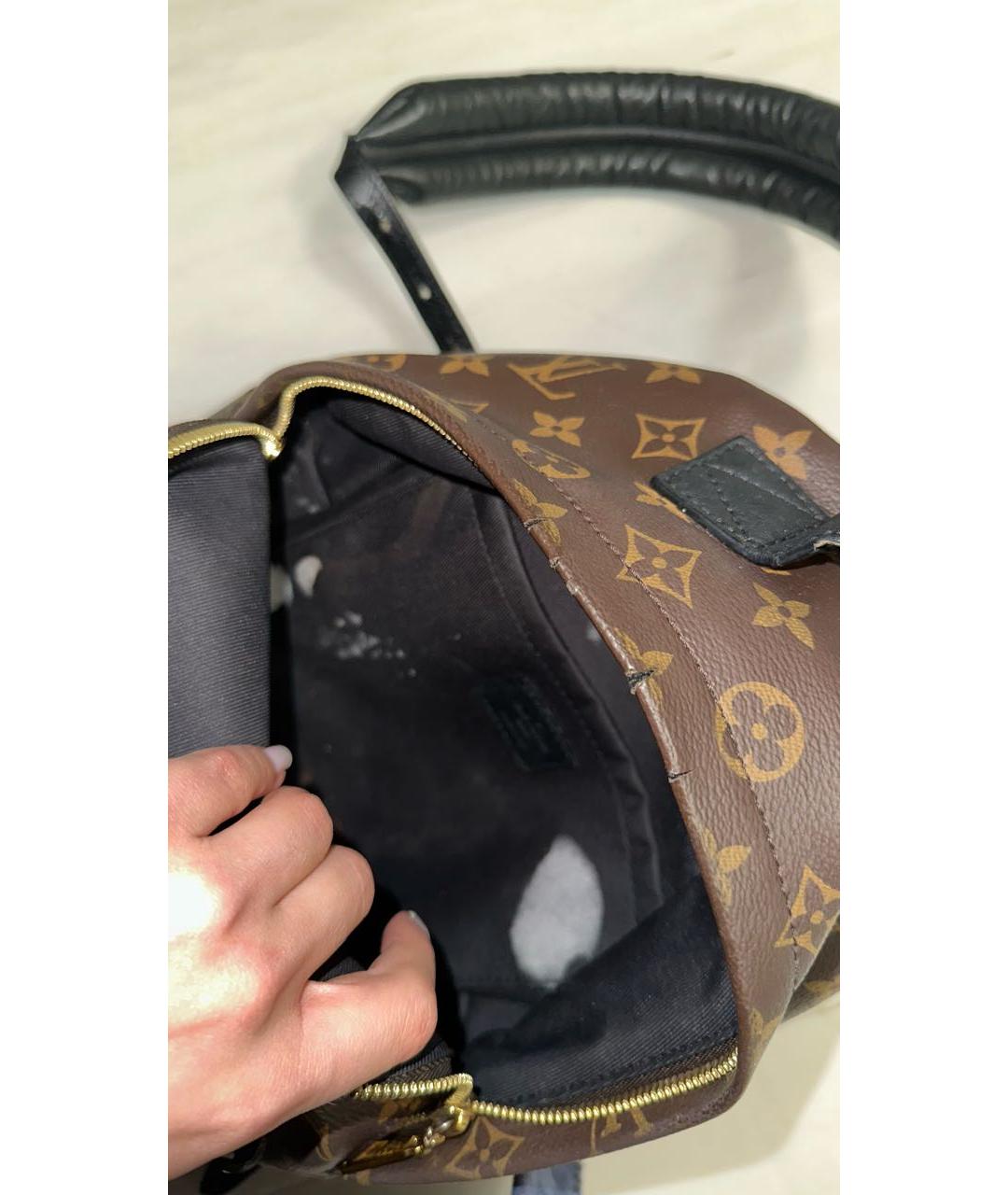 LOUIS VUITTON PRE-OWNED Коричневый рюкзак, фото 6