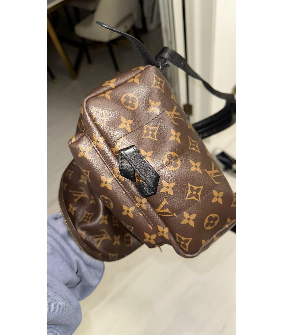 LOUIS VUITTON PRE-OWNED Коричневый рюкзак, фото 5