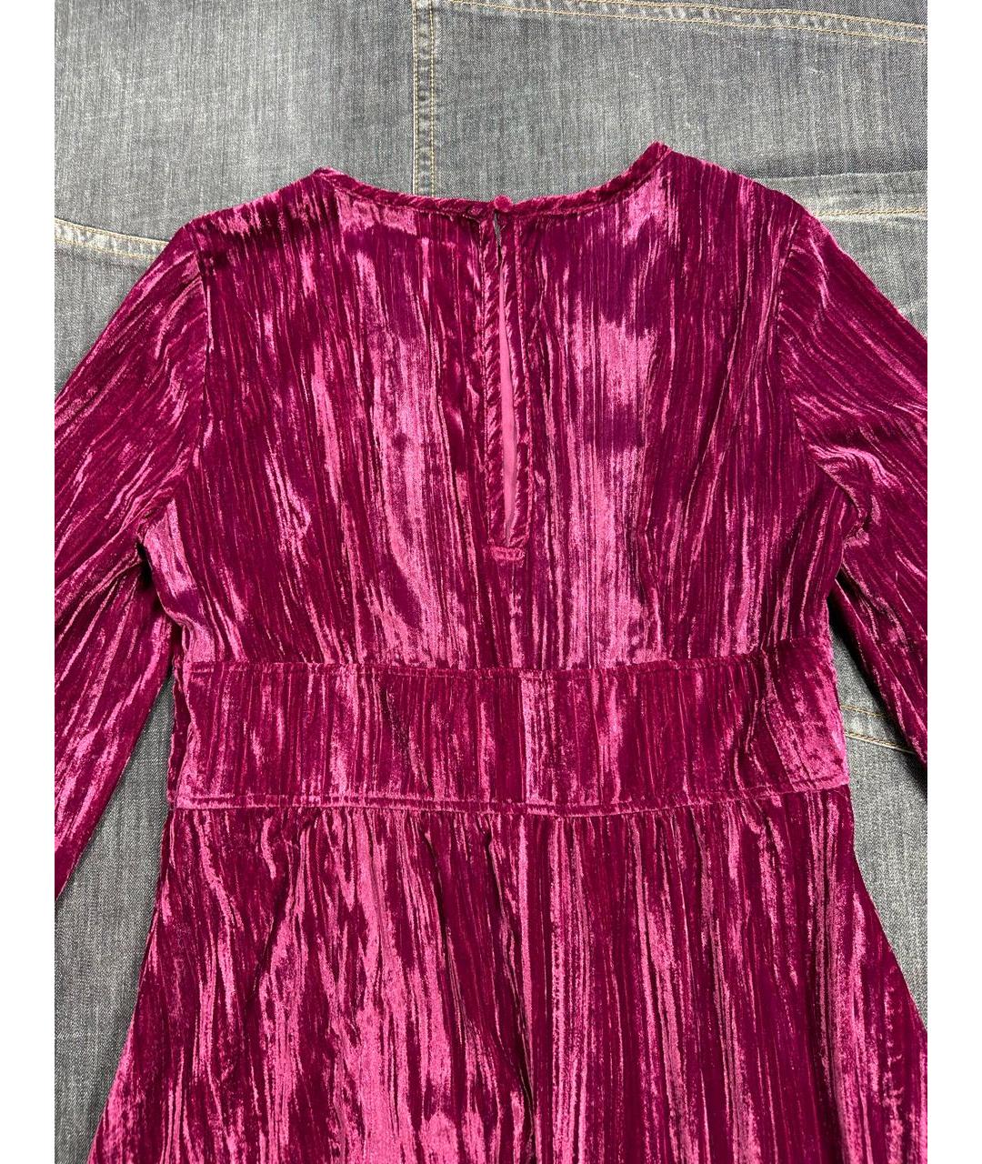 MAX&CO Розовое полиэстеровое коктейльное платье, фото 7