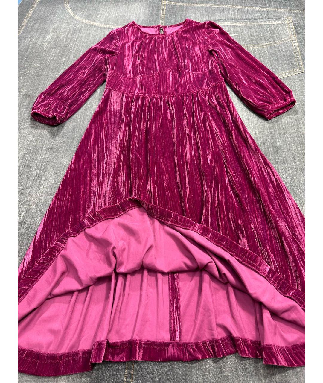 MAX&CO Розовое полиэстеровое коктейльное платье, фото 5