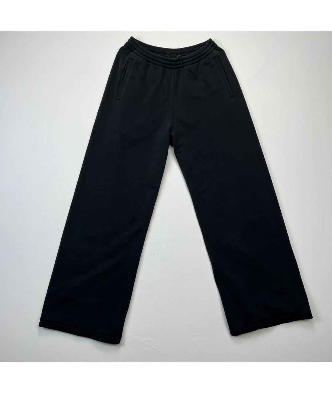 YEEZY Черные хлопковые брюки широкие, фото 2