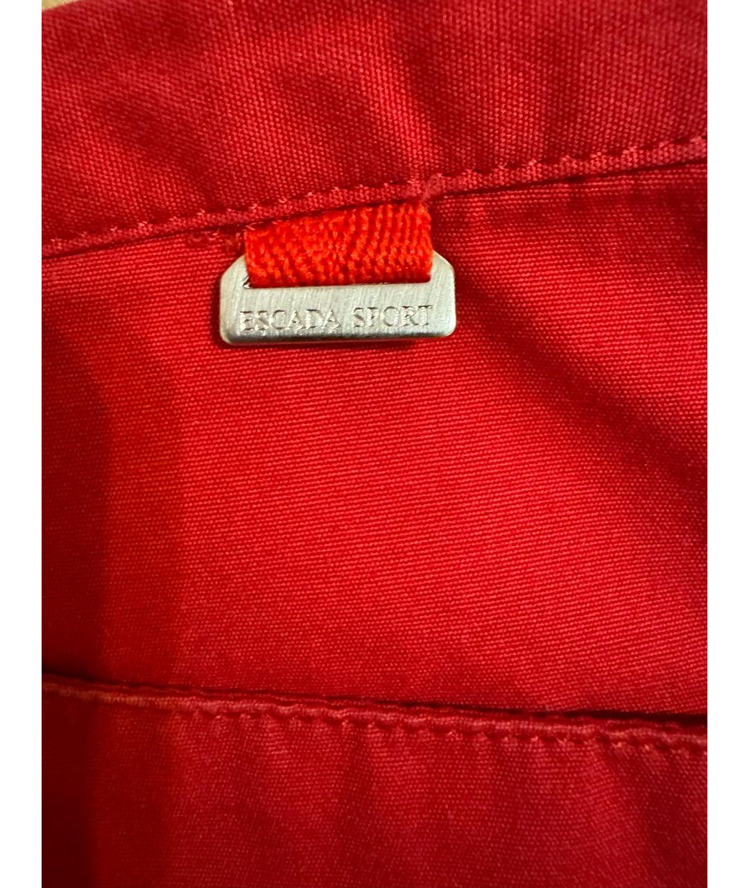 ESCADA Красные хлопковые шорты, фото 4