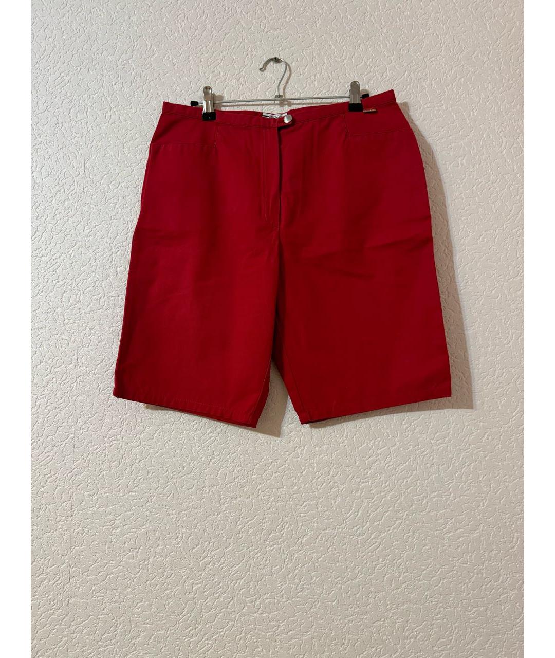 ESCADA Красные хлопковые шорты, фото 7