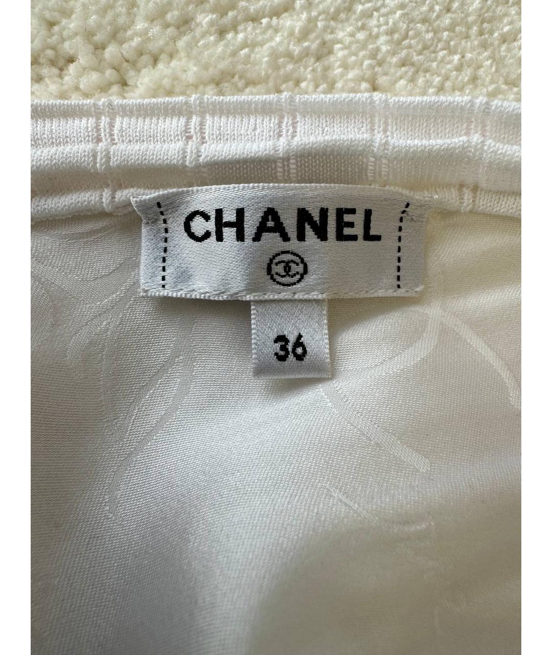 CHANEL PRE-OWNED Мульти хлопковое повседневное платье, фото 3