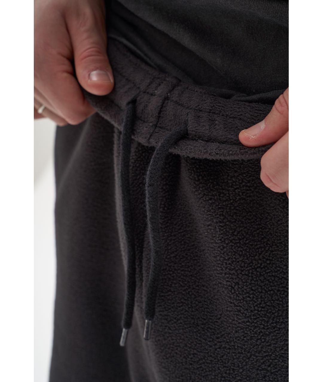 YEEZY Черные полиэстеровые повседневные брюки, фото 4