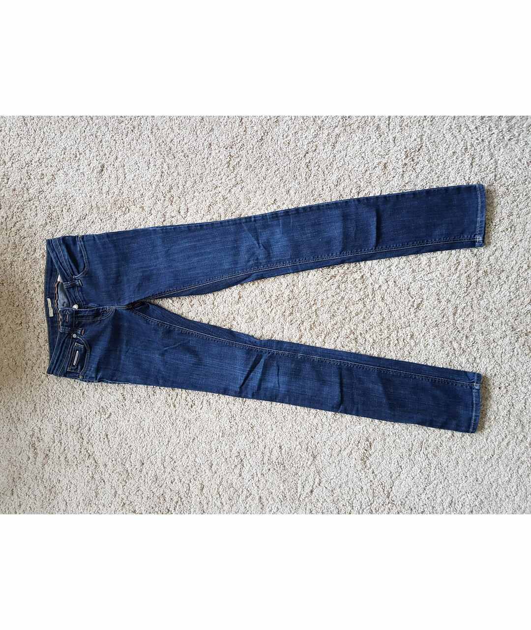 BURBERRY Синие хлопко-эластановые прямые джинсы, фото 6