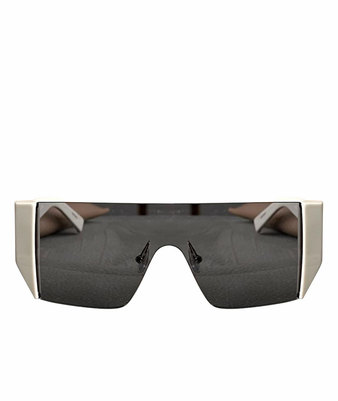 MAX MARA Бежевые пластиковые солнцезащитные очки, фото 1