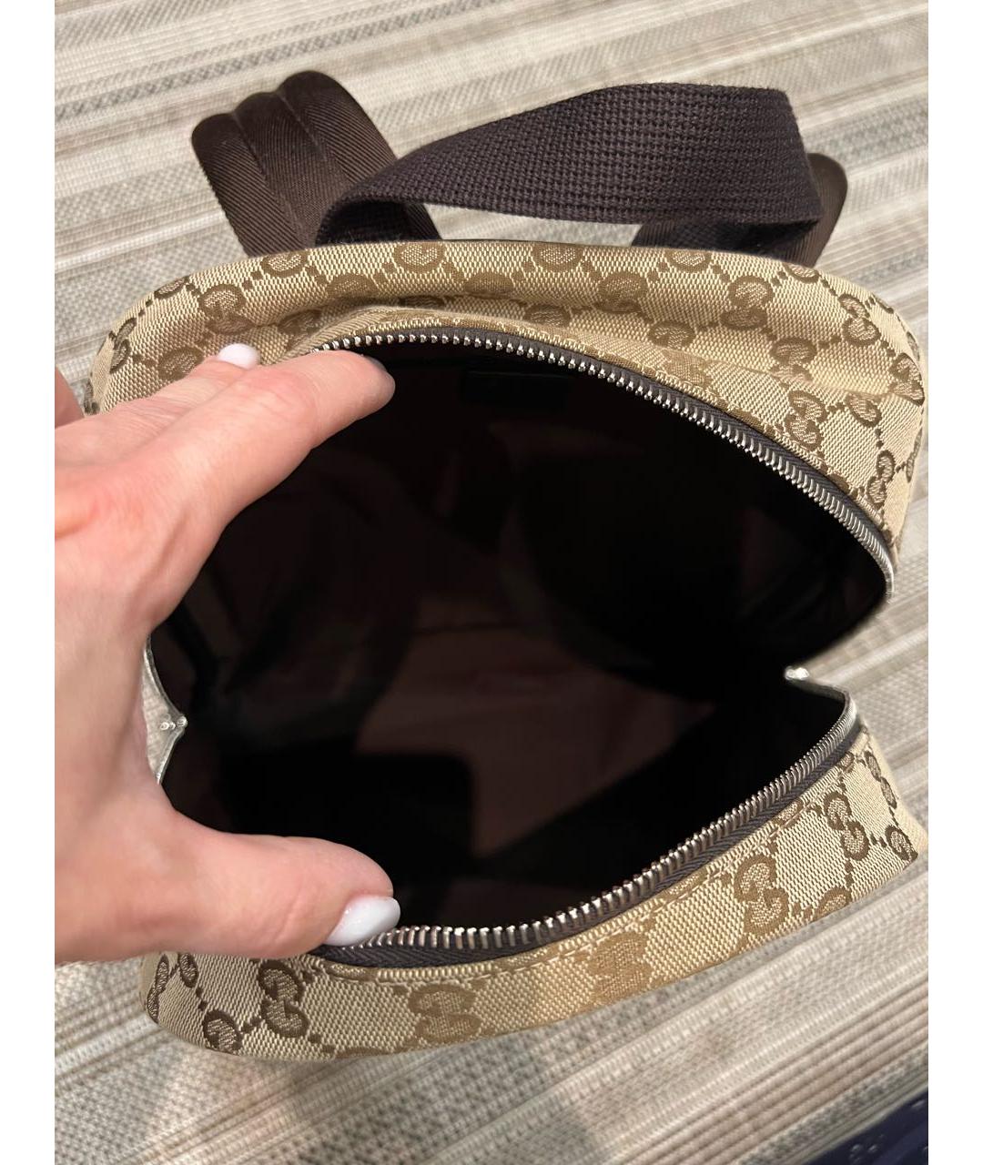 GUCCI Коричневый рюкзак, фото 4